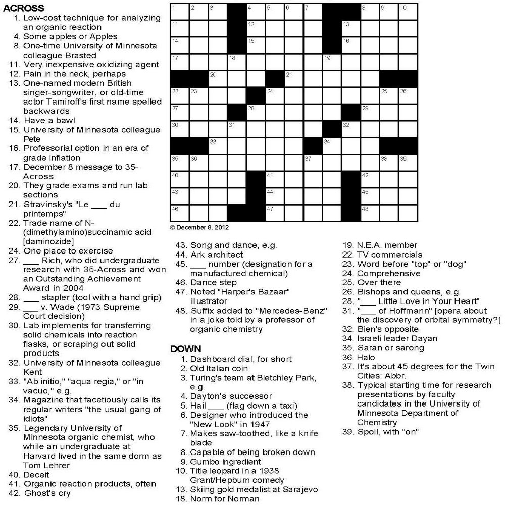 Crossword Puzzle