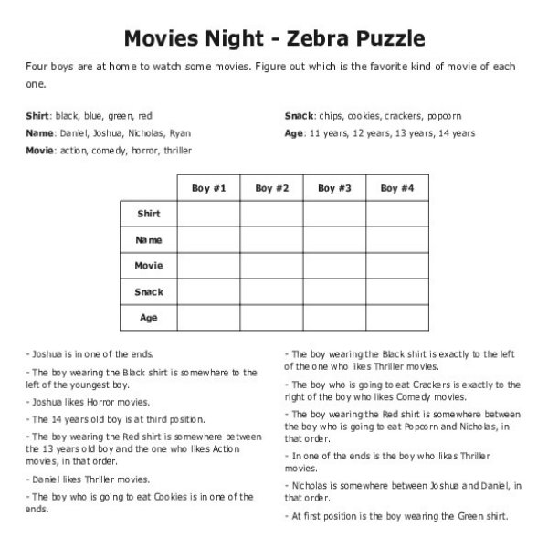 zebra puzzle