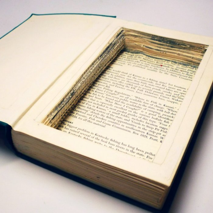 Hollowed out book