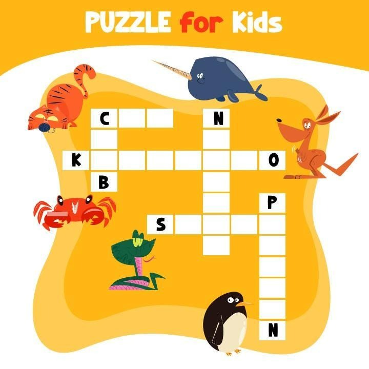 crossword puzzles for kids